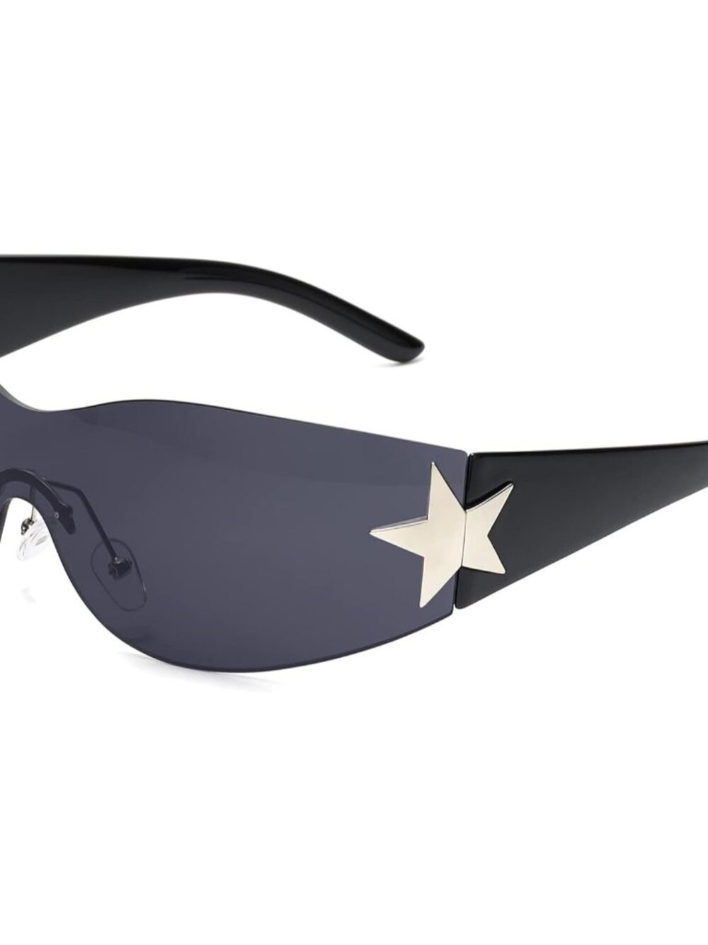 Unisex Oversized Y2K Rimless Sunglasses | Trendy Gradient Lenses & Comfort Fit